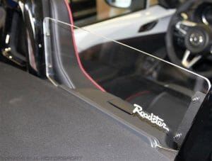 IL Motorsport Perspex windblocker exclusively at MX5 Parts