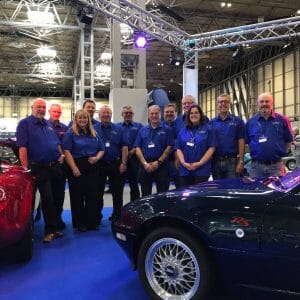 MX5 Owners Club at Restoration Show 2019