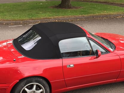 Picture of Mohair Hood with PVC Window, Black, MX5 Mk1