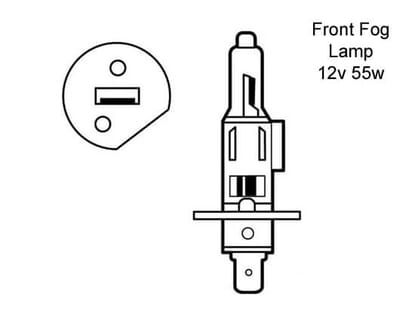 Picture of Front Fog Lamp Bulb, Mazda MX5 Mk2.5, 2000>2003