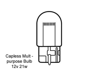 Picture of Rear Fog Lamp Bulb, Mazda MX5 Mk2
