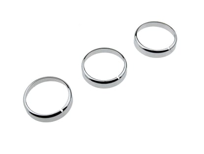 Picture of Chrome/Satin Heater Control Knob Rings, MX5 Mk3