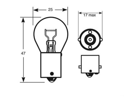 Picture of Rear Number Plate Lamp Bulb, Mazda MX5 Mk1 Eunos Roadster Only