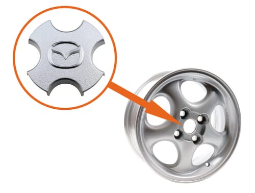 Alloy Wheel Centre Cap, Mazda MX5 Mk2 – MX5 Parts