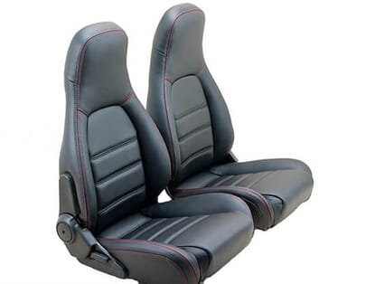 Picture of Leather Seat Cover Set, Red Stitching, MX5 Mk1