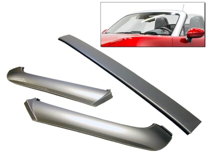 Picture of Windscreen Pillar Trim Set, Silver, MX5 Mk4