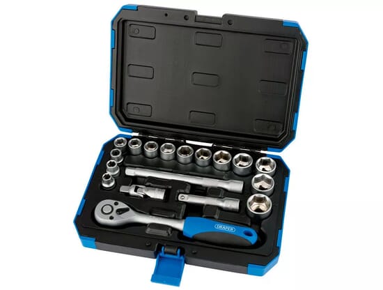 18 Piece Socket Set, 3/8" Drive