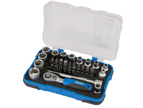 25 Piece Mini Socket Set, 1/4" Drive
