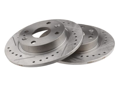 Picture of Rear Discs, Drilled & Grooved, MX5 Mk1 1.8 & All Mk2/2.5 Std