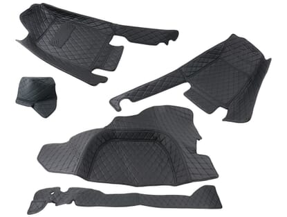 Picture of Vintage Style 5 Piece Carpet Mat Set, Black, MX5 Mk1
