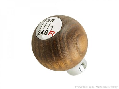 Picture of Wood & Chrome Round Gear Knob, MX5 Mk2/2.5 6 Speed