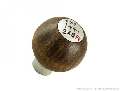 Picture of Wood & Satin Round Gear Knob, MX5 Mk2/2.5 6 Speed
