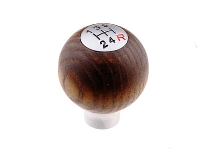 Picture of Wood & Satin Round Gear Knob, 5 Speed, MX5 Mk1/2/3