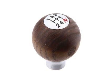 Picture of Wood & Chrome Round Gear Knob, 5 Speed, MX5 Mk1/2/3