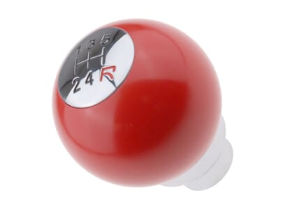 Picture of Snooker Ball Gear Knob, Red & Chrome, MX5 Mk1/2/2.5 5 Speed