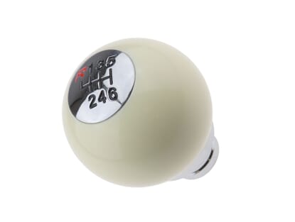 Picture of Snooker Ball Gear Knob, White & Chrome, MX5 Mk4 & RF 6 Speed