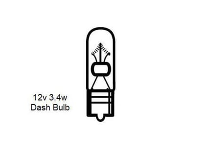 Picture of Dash Bulb, Small Clear Type, Mazda MX5 Mk1